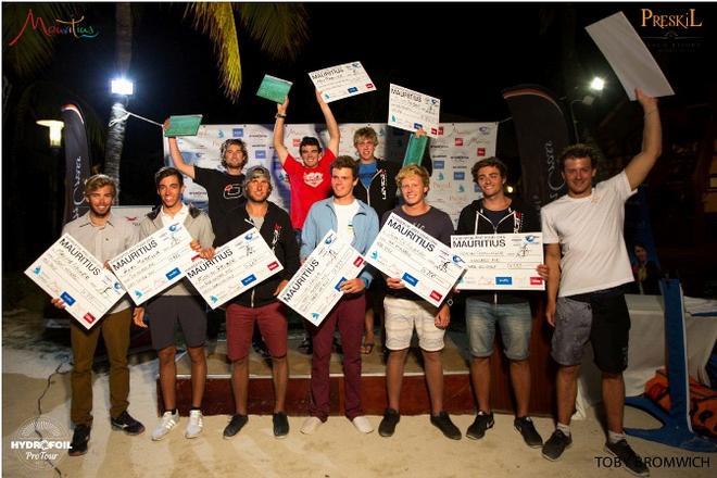 Winners celebrate - HydroFoil Pro Tour Mauritius © Toby Bromwich